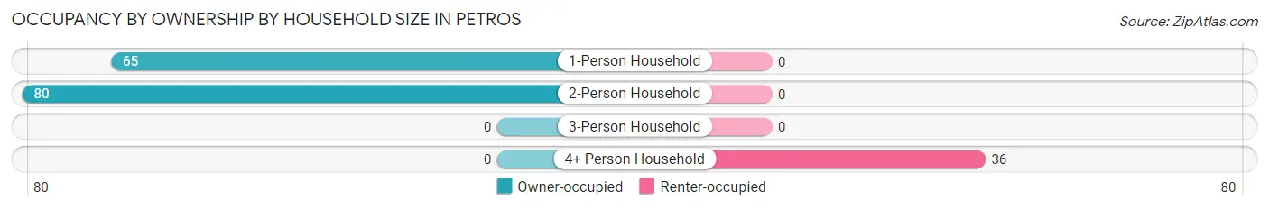 Occupancy by Ownership by Household Size in Petros