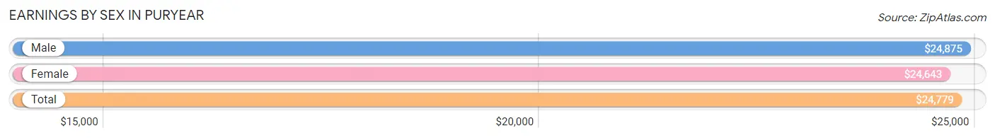 Earnings by Sex in Puryear