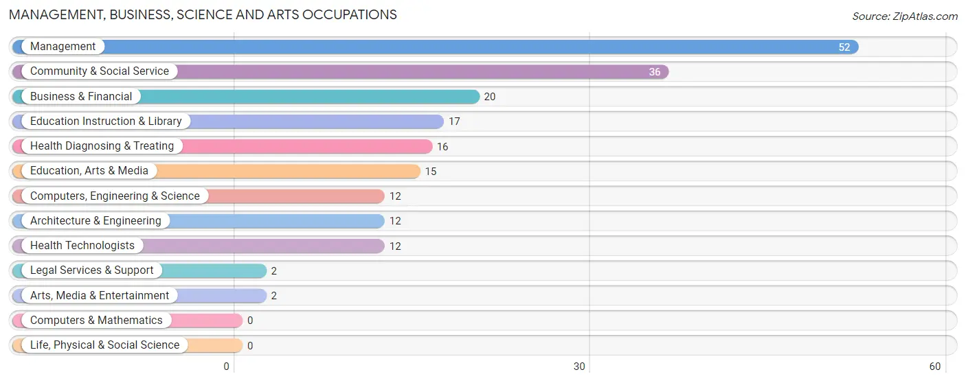 Management, Business, Science and Arts Occupations in Rockford