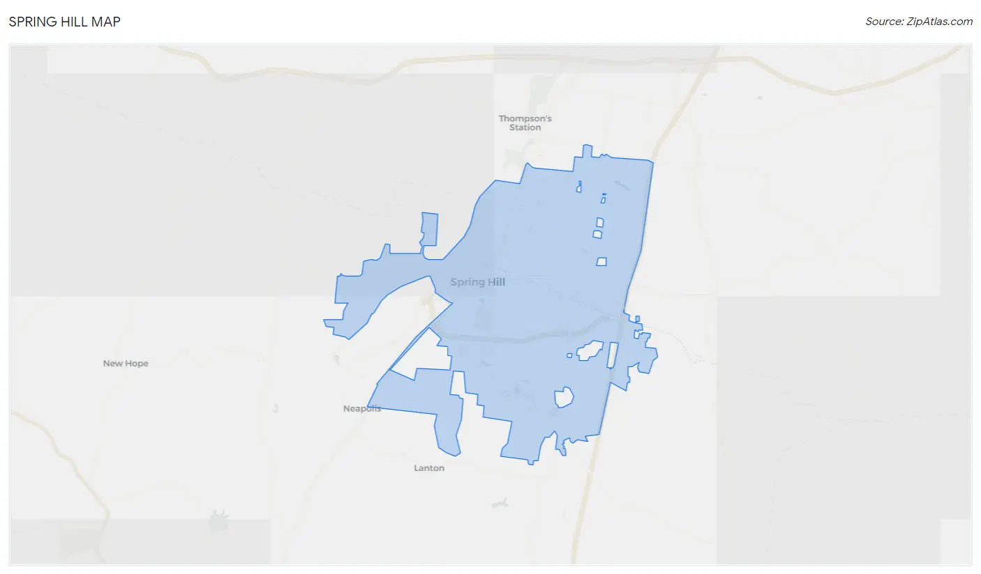 Spring Hill Map