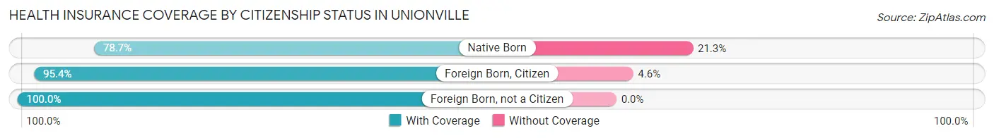 Health Insurance Coverage by Citizenship Status in Unionville