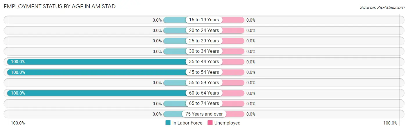 Employment Status by Age in Amistad
