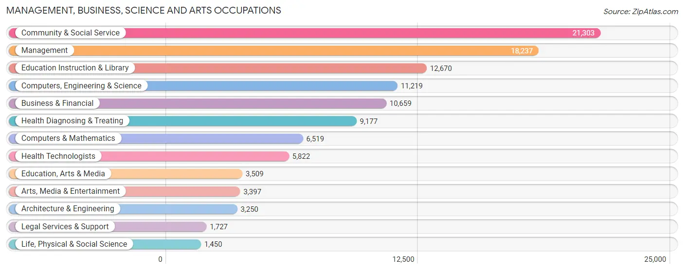 Management, Business, Science and Arts Occupations in Arlington