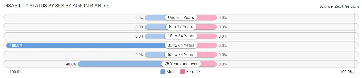 Disability Status by Sex by Age in B and E