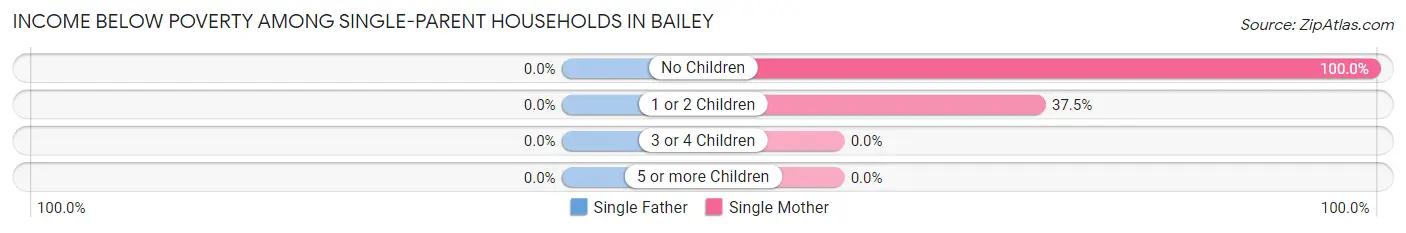 Income Below Poverty Among Single-Parent Households in Bailey