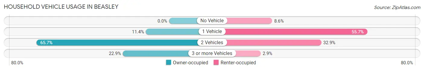 Household Vehicle Usage in Beasley