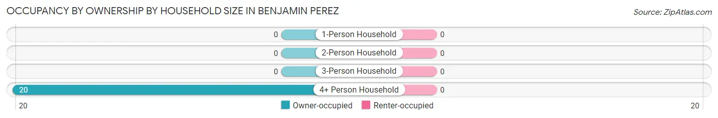 Occupancy by Ownership by Household Size in Benjamin Perez