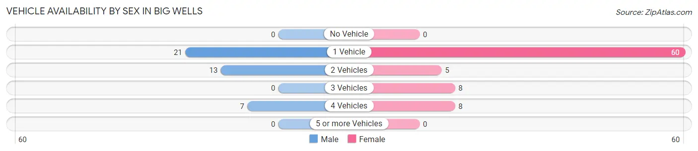 Vehicle Availability by Sex in Big Wells