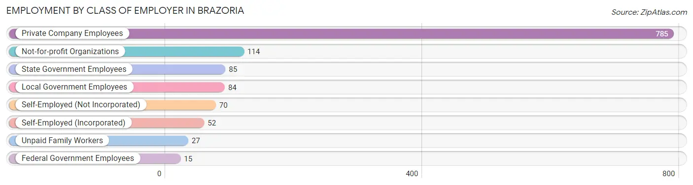 Employment by Class of Employer in Brazoria