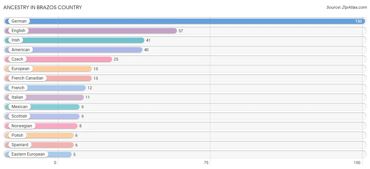 Ancestry in Brazos Country