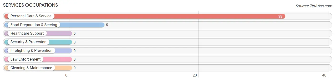 Services Occupations in Bunker Hill Village