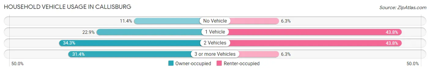 Household Vehicle Usage in Callisburg