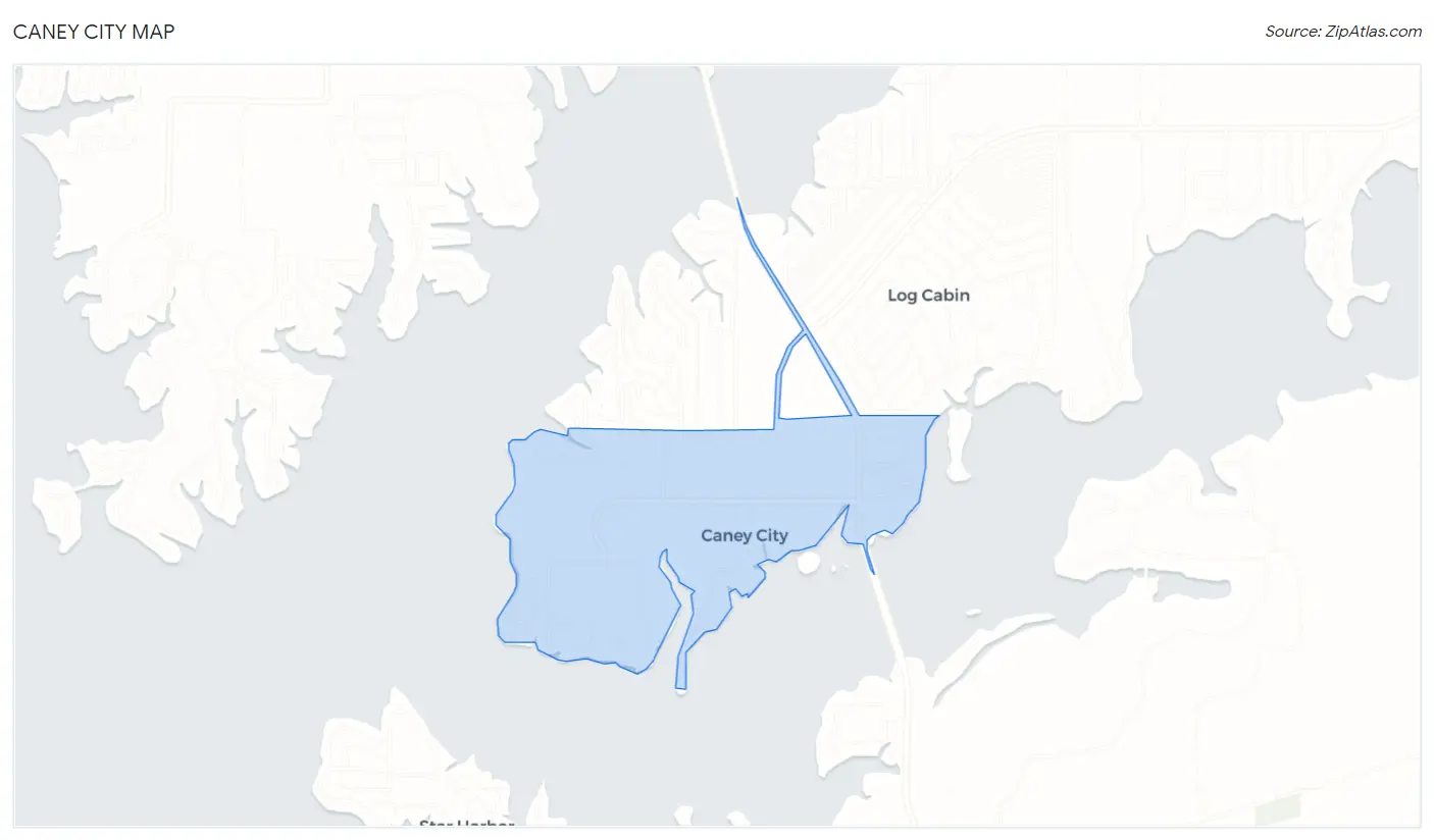 Caney City Map