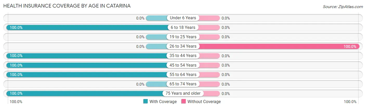 Health Insurance Coverage by Age in Catarina