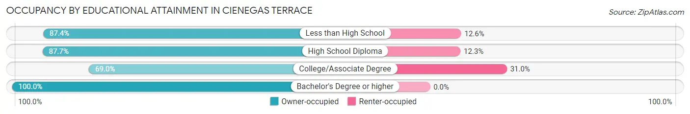 Occupancy by Educational Attainment in Cienegas Terrace