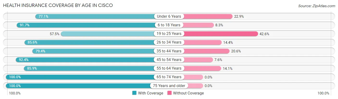 Health Insurance Coverage by Age in Cisco
