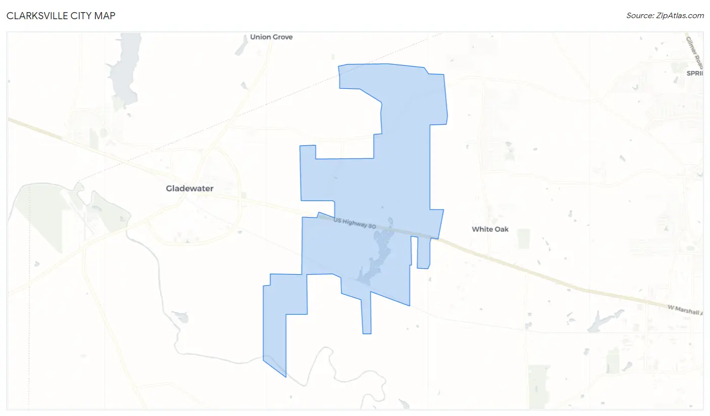Clarksville City Map