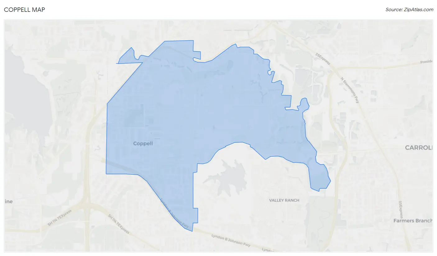 Coppell Map