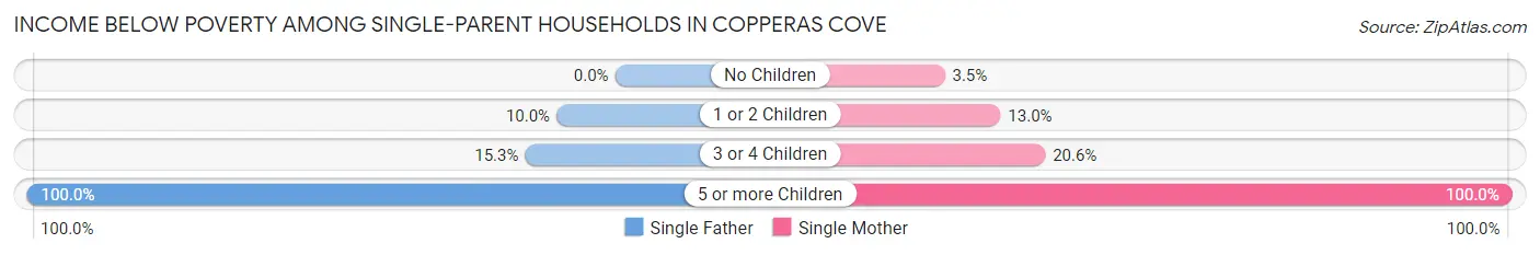 Income Below Poverty Among Single-Parent Households in Copperas Cove