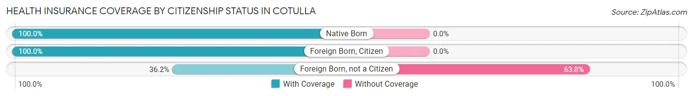 Health Insurance Coverage by Citizenship Status in Cotulla