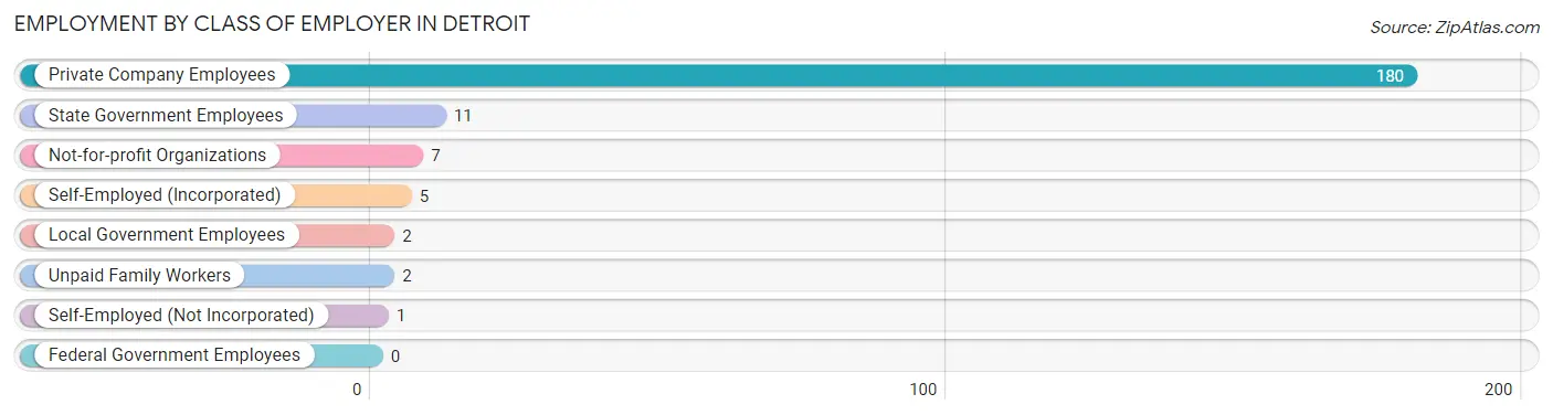 Employment by Class of Employer in Detroit