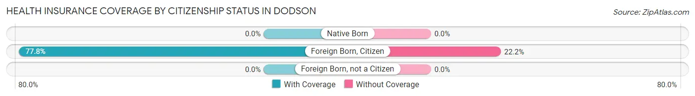Health Insurance Coverage by Citizenship Status in Dodson