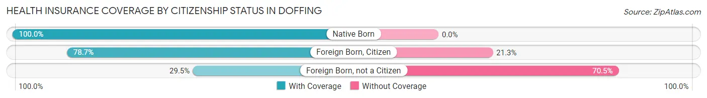 Health Insurance Coverage by Citizenship Status in Doffing