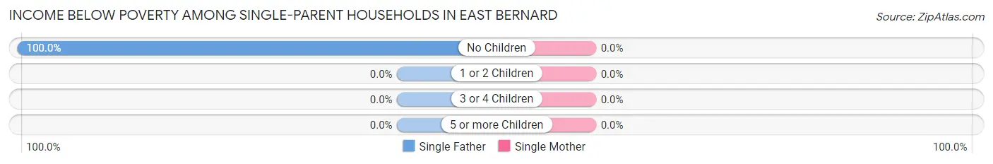 Income Below Poverty Among Single-Parent Households in East Bernard