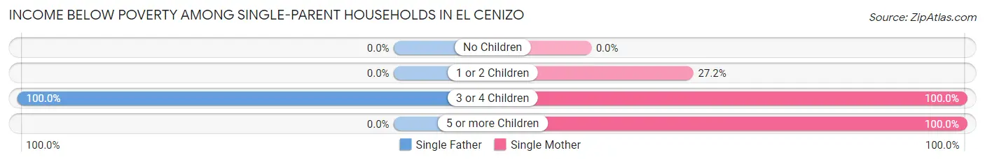 Income Below Poverty Among Single-Parent Households in El Cenizo