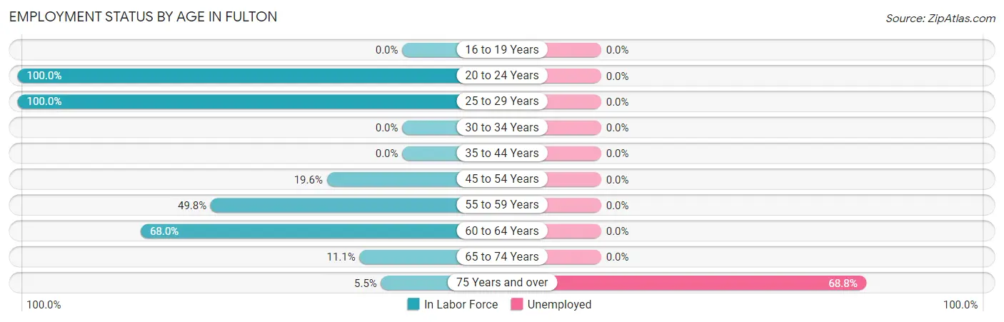 Employment Status by Age in Fulton