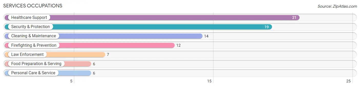 Services Occupations in Garner