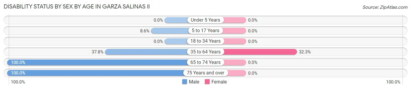 Disability Status by Sex by Age in Garza Salinas II