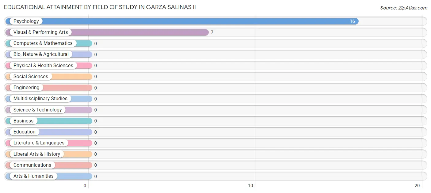 Educational Attainment by Field of Study in Garza Salinas II