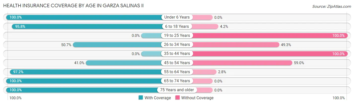 Health Insurance Coverage by Age in Garza Salinas II