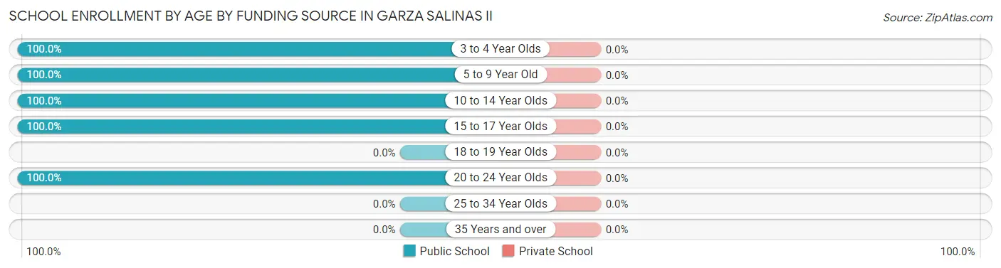 School Enrollment by Age by Funding Source in Garza Salinas II
