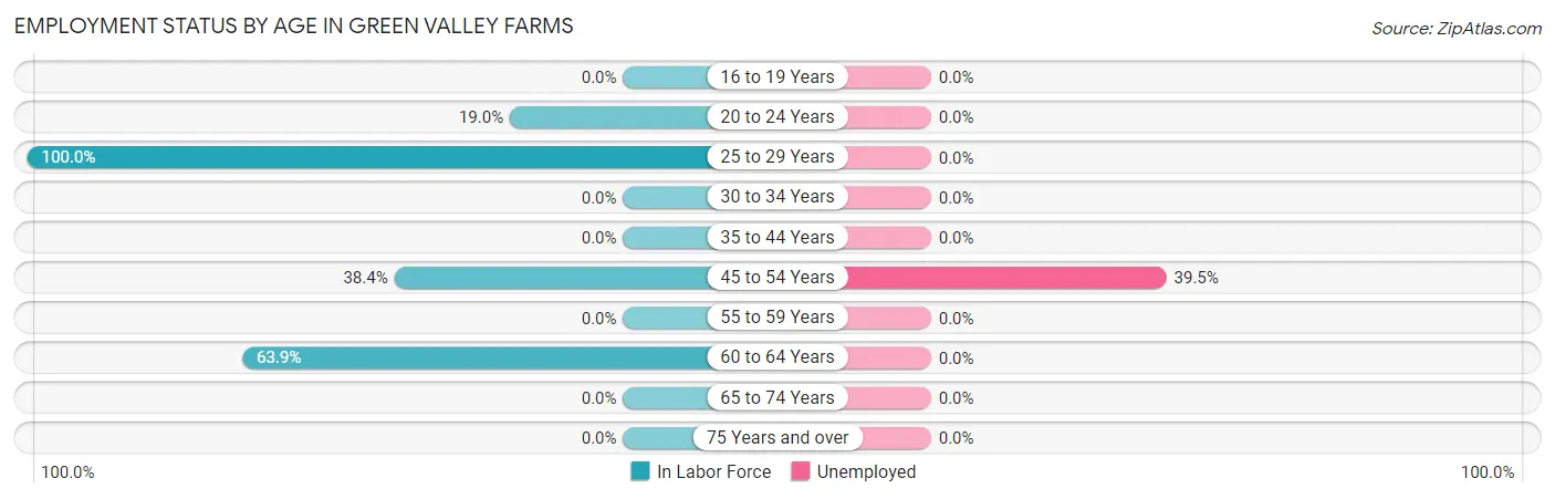 Employment Status by Age in Green Valley Farms
