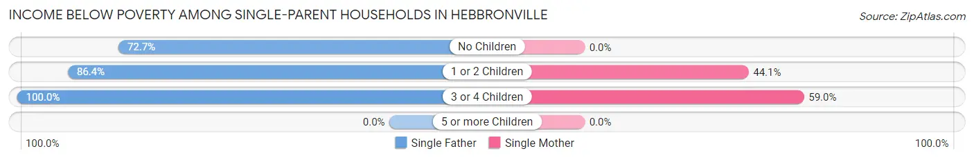 Income Below Poverty Among Single-Parent Households in Hebbronville