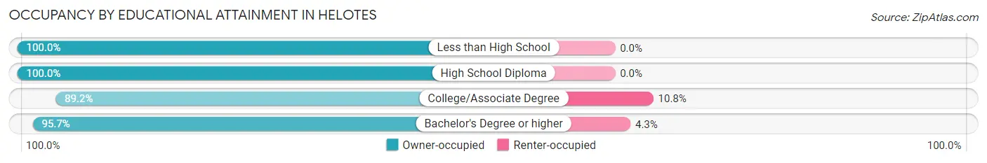 Occupancy by Educational Attainment in Helotes