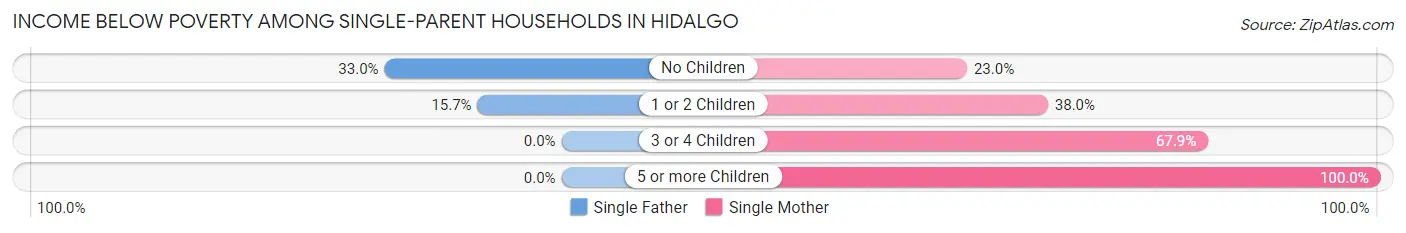 Income Below Poverty Among Single-Parent Households in Hidalgo