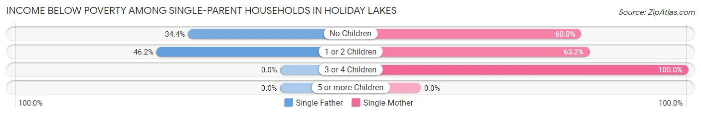 Income Below Poverty Among Single-Parent Households in Holiday Lakes
