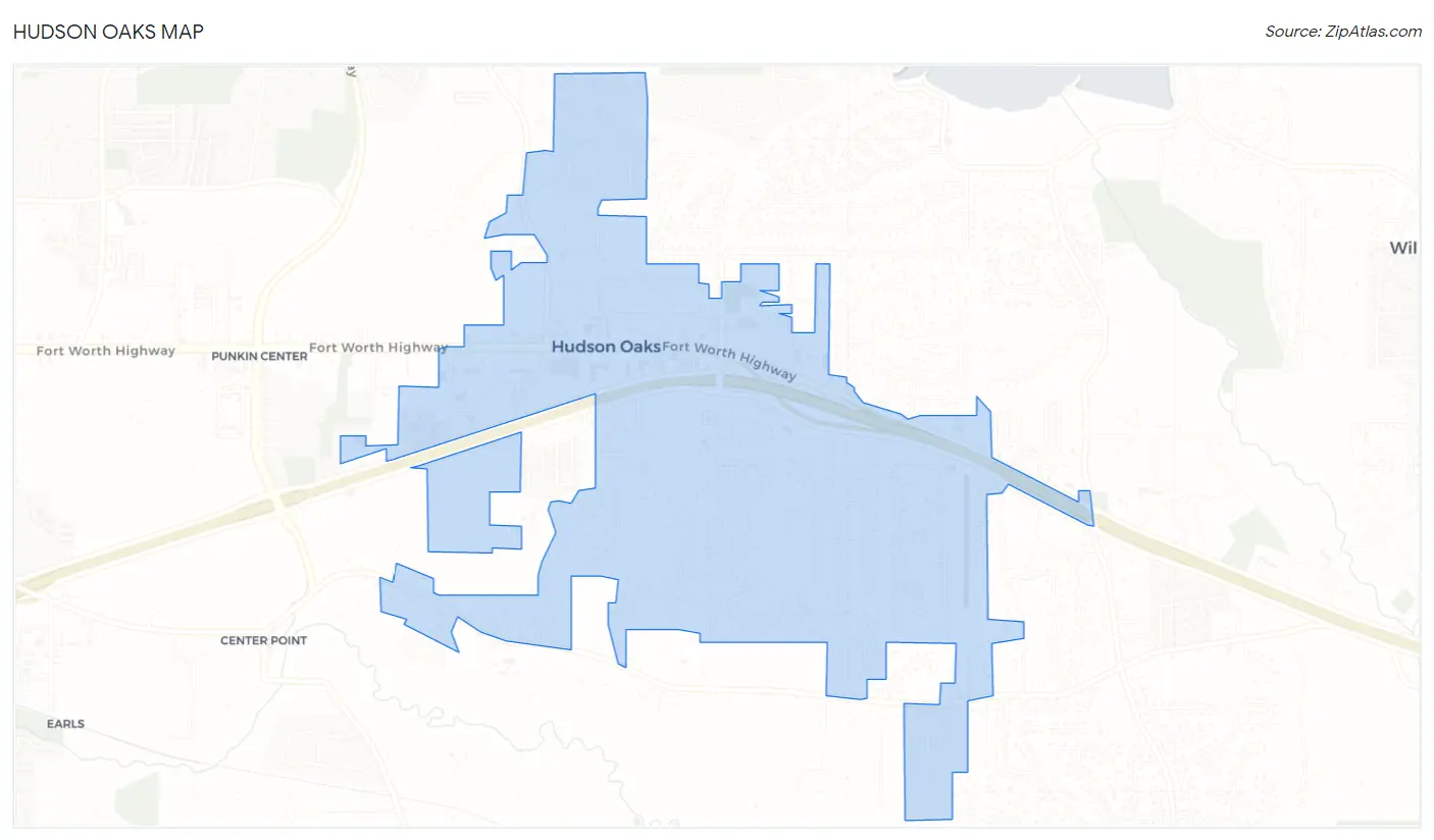 Hudson Oaks Map