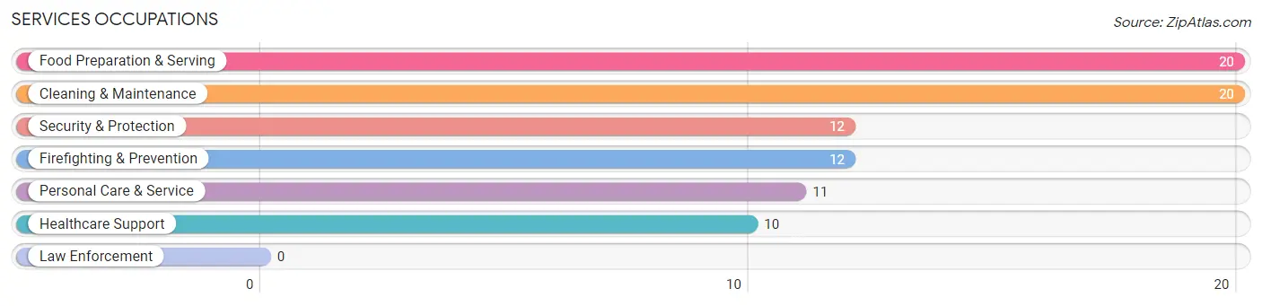 Services Occupations in Hudson Oaks