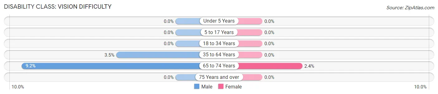 Disability in Hudson Oaks: <span>Vision Difficulty</span>