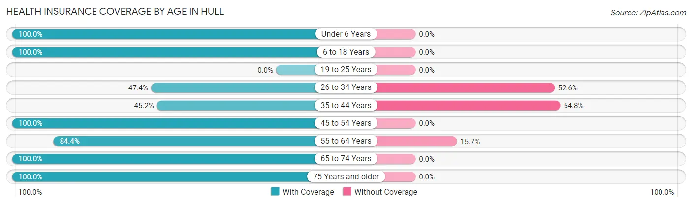 Health Insurance Coverage by Age in Hull