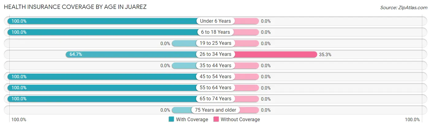 Health Insurance Coverage by Age in Juarez