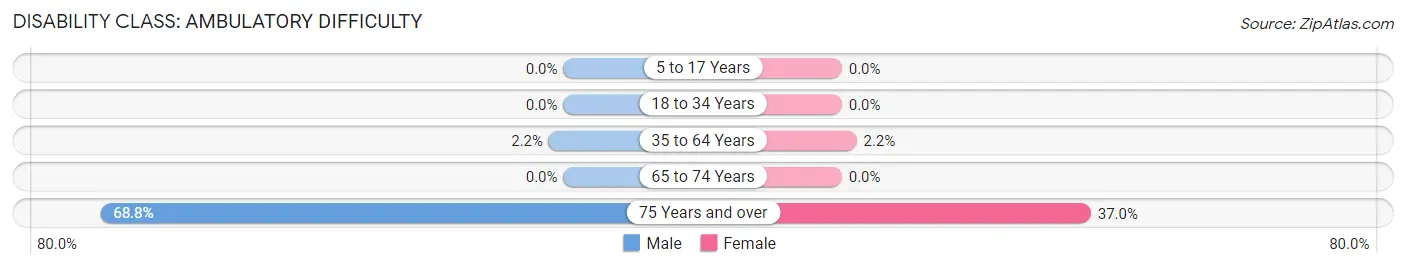 Disability in Justin: <span>Ambulatory Difficulty</span>