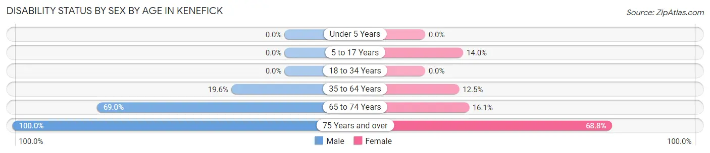 Disability Status by Sex by Age in Kenefick