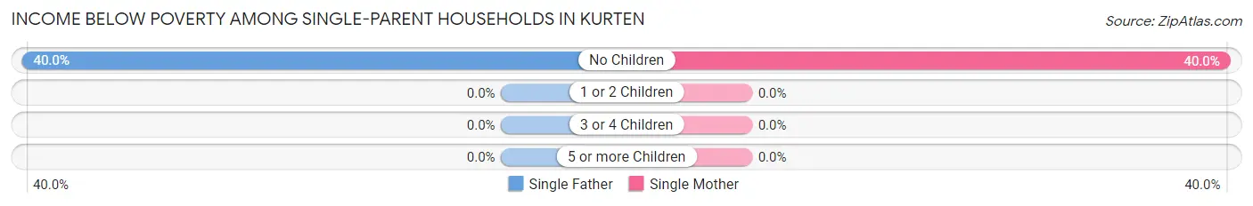 Income Below Poverty Among Single-Parent Households in Kurten