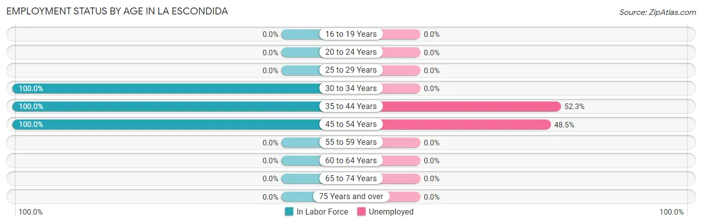 Employment Status by Age in La Escondida