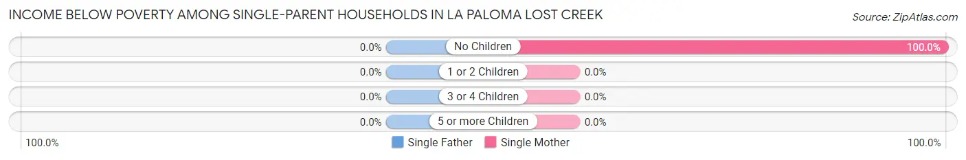 Income Below Poverty Among Single-Parent Households in La Paloma Lost Creek